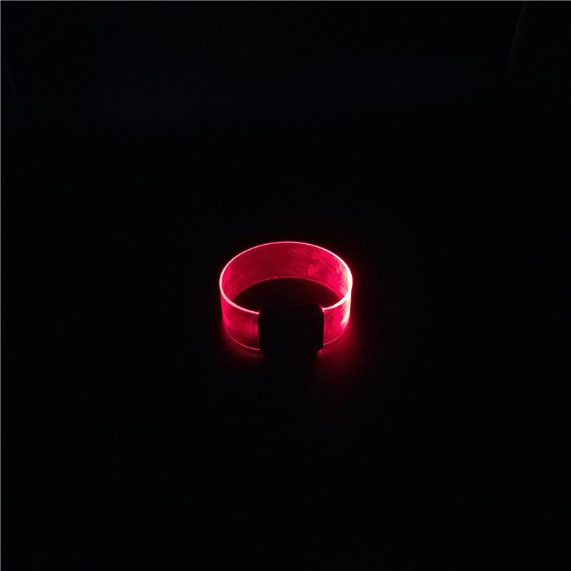 Magnetic Sound-Activated RGB LED Flashing Bracelet for Events