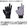 Daiwa Active Fit Cold Weather Fishing (DAIWA) All-Round Gloves, 3-Length Cut, Navy, DG-7520W