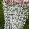 10PCS 100cm Clear Beaded Curtain Shinning Transparent Acrylic Chandelier Chain Decoration Hanging Chandelier Accessories