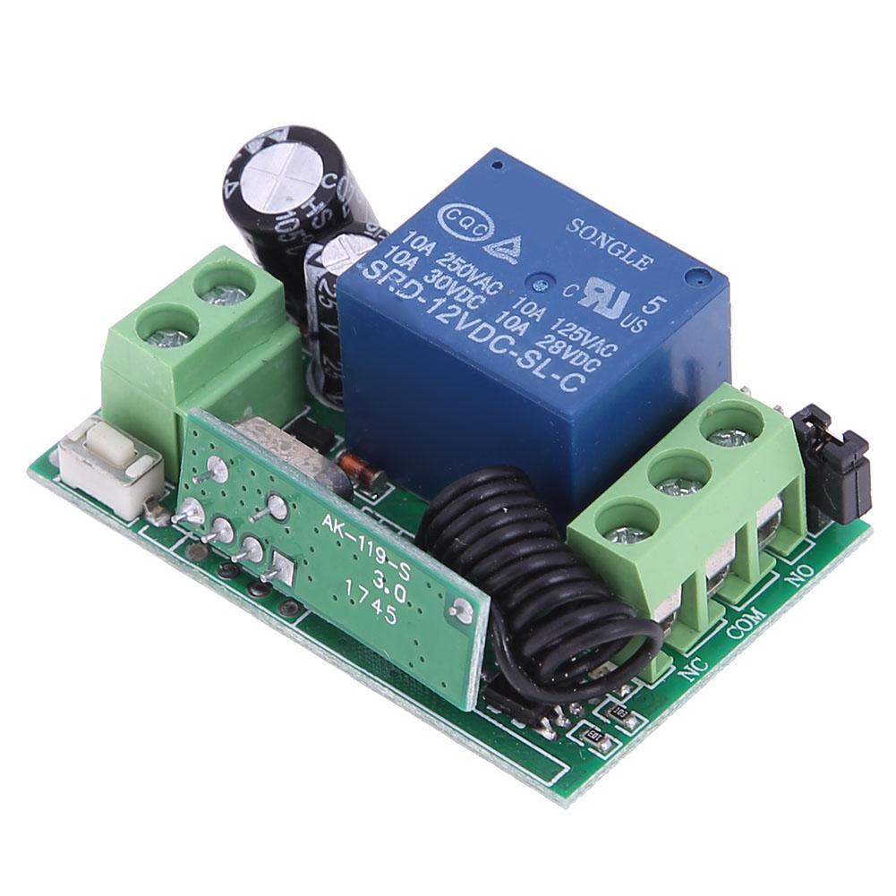 DC12V Intelligent 1CH Relay Module Wireless 1 Key Remote Control for ...