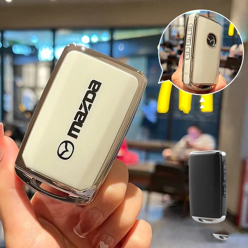 

2025 Hot Fashion Car Remote Key Case Full Cover Shell Holder Accessories For Mazda 3 Alexa CX30 CX-30 CX3 CX-3 CX5 CX-5 CX8 CX-8