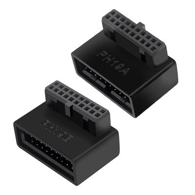 USB Header Adapter USB 3.0 19P/20P 90 Degree Adapter PC Mainboard Connector Desktop Computer Accessories