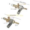 L8RE Gas Safety Control Adapter with Push Ignition for Garden Sun  Powered Patio Heater Repair Replacement Part