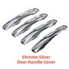 Chrome Silver Car Accessory Door Handle Cover Trim Paste Style For Volvo Xc60 UZ Xc90 590 90 2018