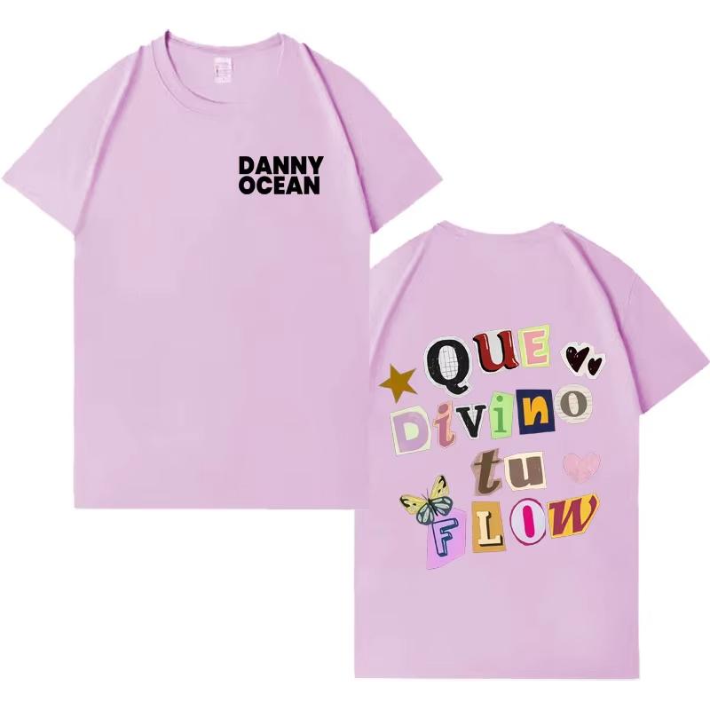 Rapper Danny Ocean Trendy Album Tshirt Mens Fashion Hot Sale Casual Y2K 2026 Spring Summer Crewneck Short Sleeve Top