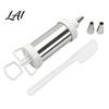 Handheld Frosting Applicator Stainless Steel Cake Icing Dispenser Set Reusable Baking Tools with Scraper And Detachable Replaceable Nozzles,