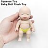 Menschliche Babypuppe Quetschspielzeug Flexibel Dehnbar Rückprall Niedliche Babypuppe Kneifspielzeug Anti-Stress Ventilspielzeug Cartoon-Puppe Squishies Fidget-Spielzeug Partygeschenk