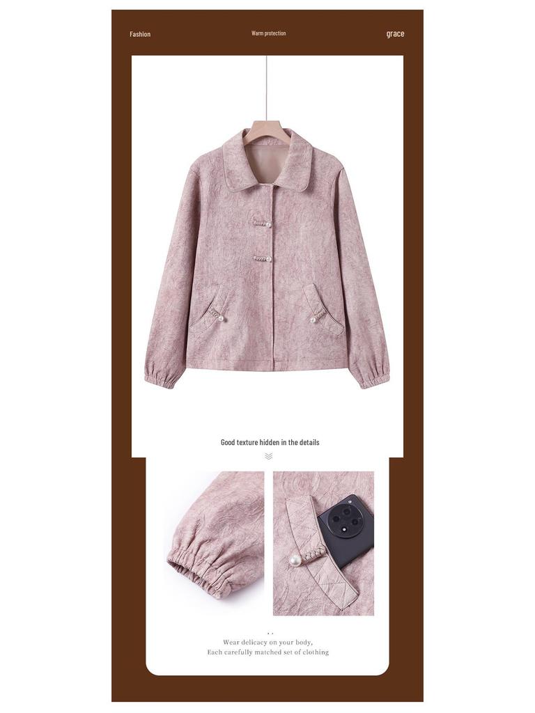 Damen Revers Strickjacke - Frühling/Herbst Mode für Mittelalte & Ältere