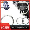 Für VOLKSWAGEN VW GTI Autos VW Für Volkswagen Neues Auto Lenkradabdeckung Anti-Rutsch PU-Leder Lenkradabdeckungen Für Volkswagen VW