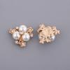 10 Pcs Flatback Buttons Brooch Wedding Dress Embellishments Rhinestone For Decorating
