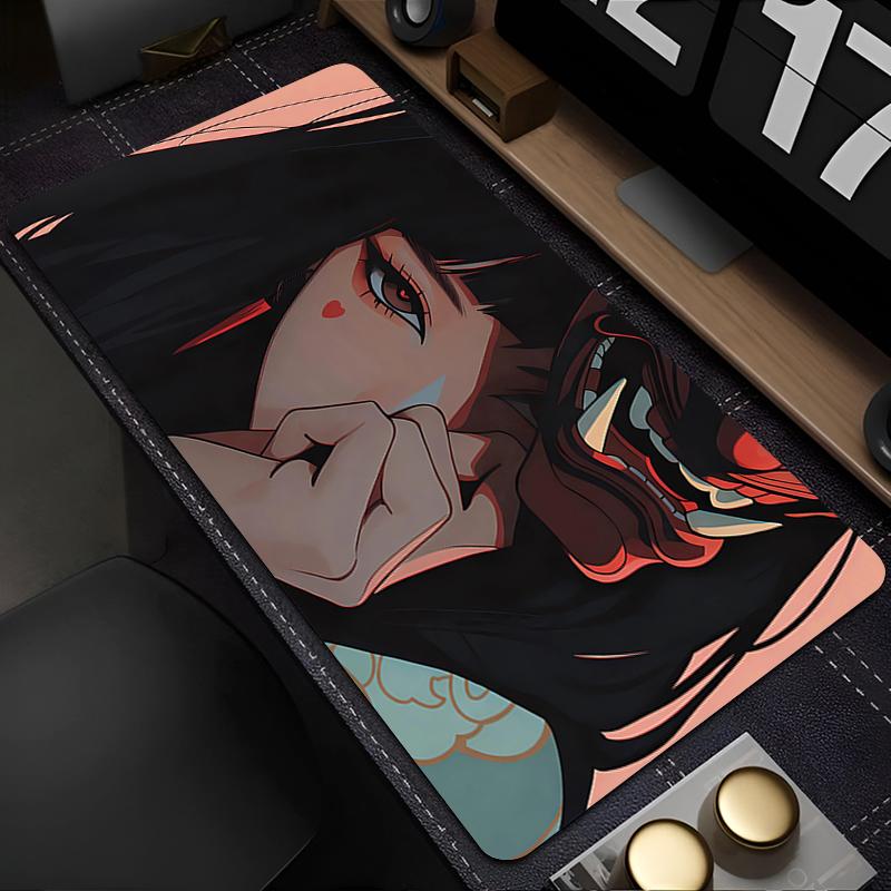 Gaming Accessories Mouse Pad Gamer Cabinet Mousepad Anime Support Laptop Devil Oni Mask Keyboard Pad Office Accessory Desk Mat