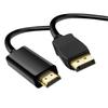Male HDTV-compatible Male Adapter Cable 4K60Hz UHD Gold Connectors PC Laptop Monitor