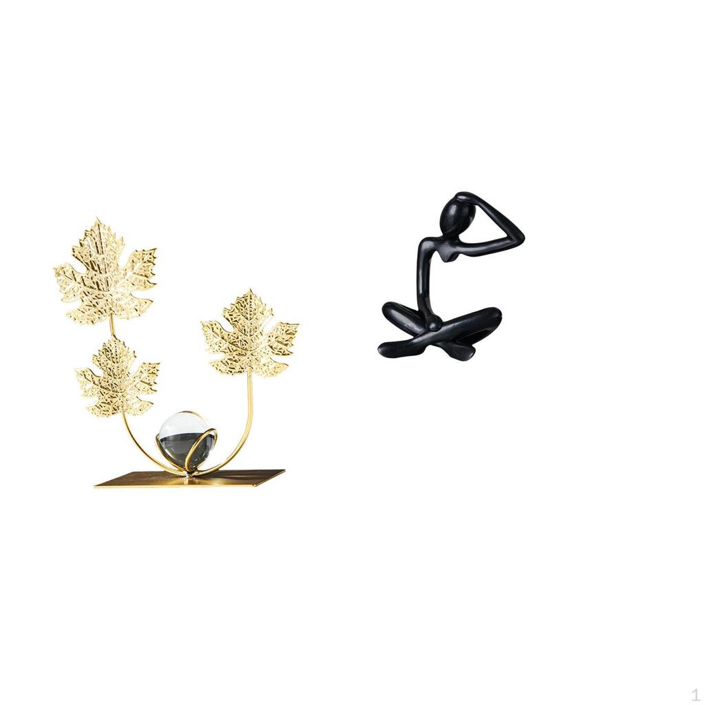 Modern Thinker Sculpture Decorative Bookshelf Ornament Abstract Figurine Collectible Tabletop Home