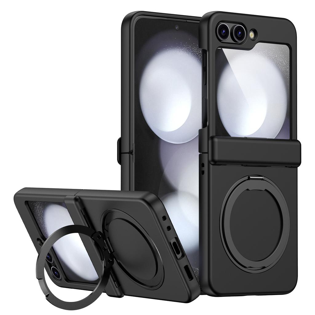 Applicable to Samsung Z flip7 mobile phone case all-inclusive hinge 360 magnetic bracket wireless charging z flip5 protective case