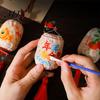 Lantern Assembly Toy Oil Paper Bamboo Weaving Kit, DIY Painting Mini Crafts for Portable Night Festivals Mid-Autumn Festival, Handmade Handheld