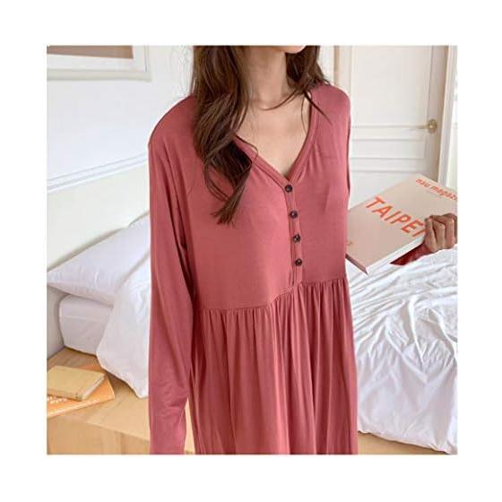 Maternity Pajamas One Piece Nursing Clothes with Nursing Mouth Nursing Mouth One Piece Long Sleeve Open Front Button Large Size Autumn Fall Winter