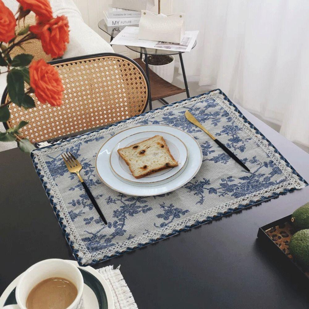 Baumwollstoff Untersetzer Retro Tischdecke Unterlage Platzset Hochzeit