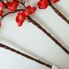 Artificial Flower Cherry Red Artificial Plant Plum Blossom Silk Flower Small Winter Plum