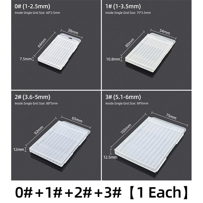 Twist Drill Empty Box Storage Boxes Plastic Toolbox Tools Accessories Woodworking Drill Bits 5/10 Hole Transparent Plastic Box
