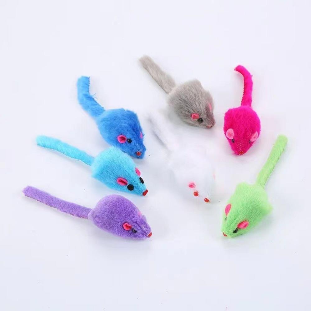 Cat toy Hamster Chinchilla Cat Dog Cat toy Hollow two-color pet bell ball Plastic round pet toy