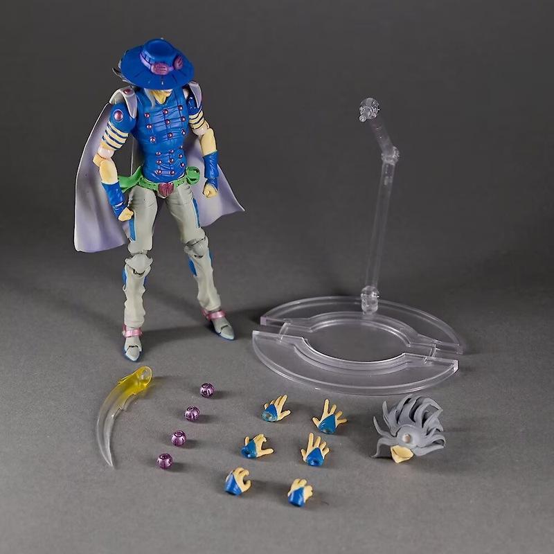 Actionfigur Jojo's Bizarre Adventure Sbr Steel Ball Run Puppe Anime Gyro Zeppeli Modell Ornament Sammlung Statue Jungen Spielzeug Geschenk