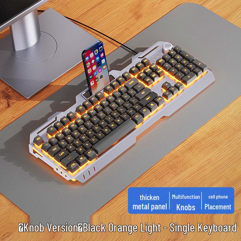 Wired Gaming Keyboard, Mouse & Headset Set - E-sports Mechanical Desktop Peripherals