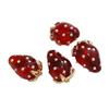 1Pc Kleurrijke Bling Charms Hars Sieraden Accessoires 3D Aardbei Oorbel Mode DIY Grote Maat