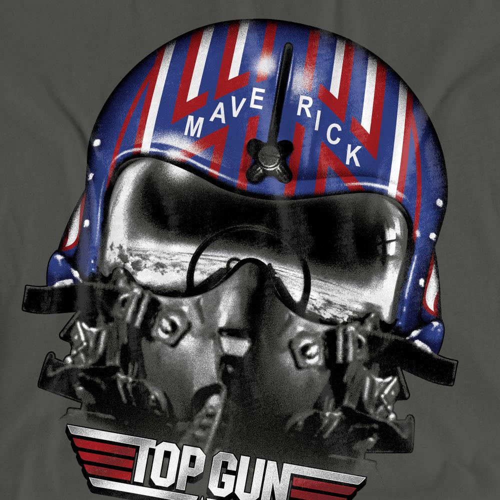 Top Gun Unisex Adult Maverick Helmet T-Shirt