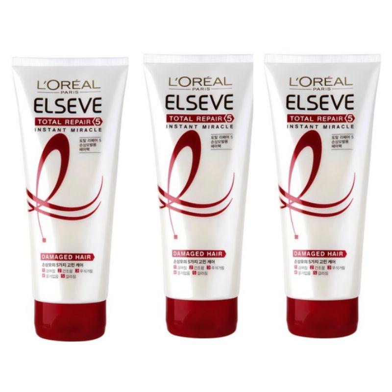 L oreal Elseve Total Repair 5 Instant Miracle Hair Pack 170ml*3ea