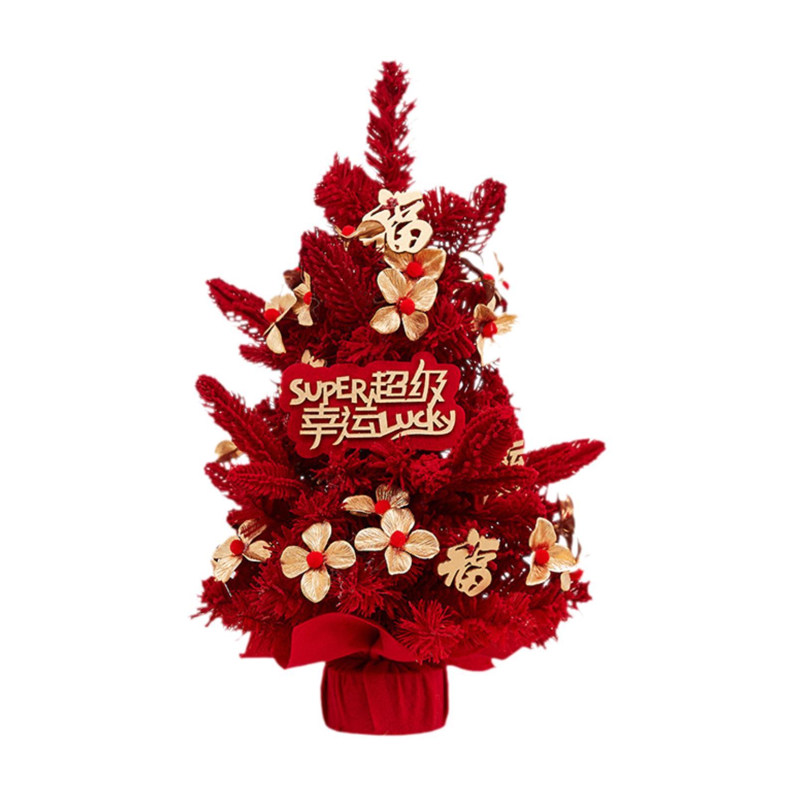 New Year Money Tree Chinese Lunar Year Decoration Tabletop Feng Shui Housewarming Gift Fake Flower Blessing Bucket for Indoor