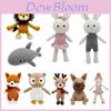 Colección de Muñecas de Peluche Amigurumi Tejidas a Mano Adorables Personajes Animales En Suave Algodón PP