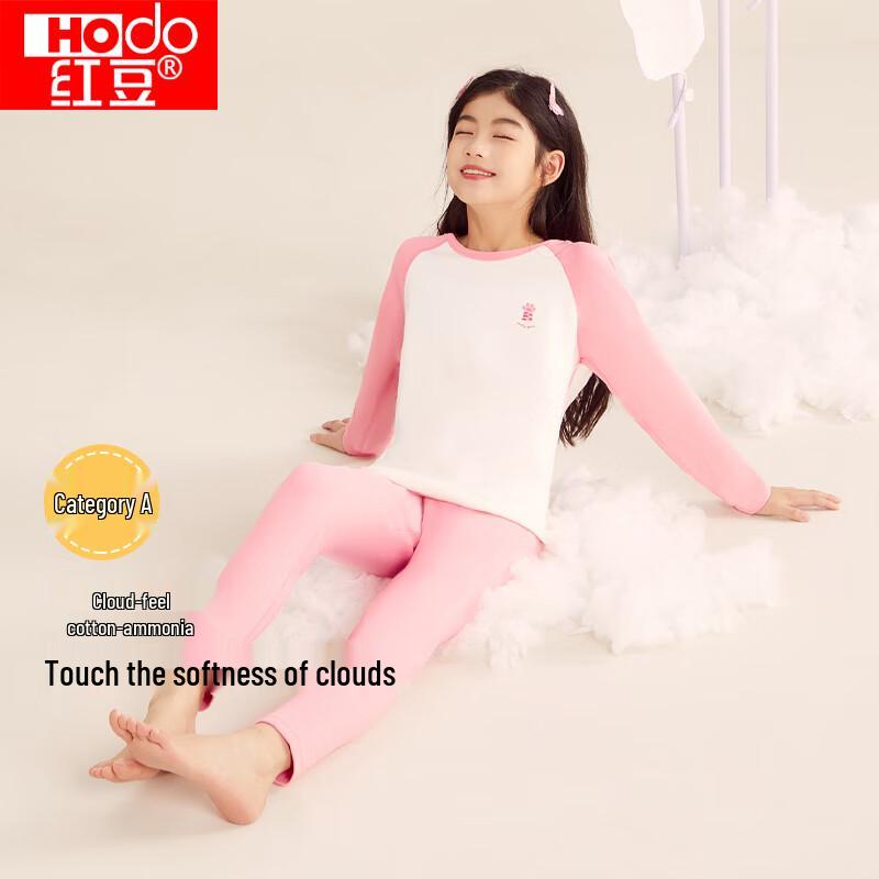 

Hongdou Girls Cartoon Print Cotton-Spandex Thermal Underwear Set 150
