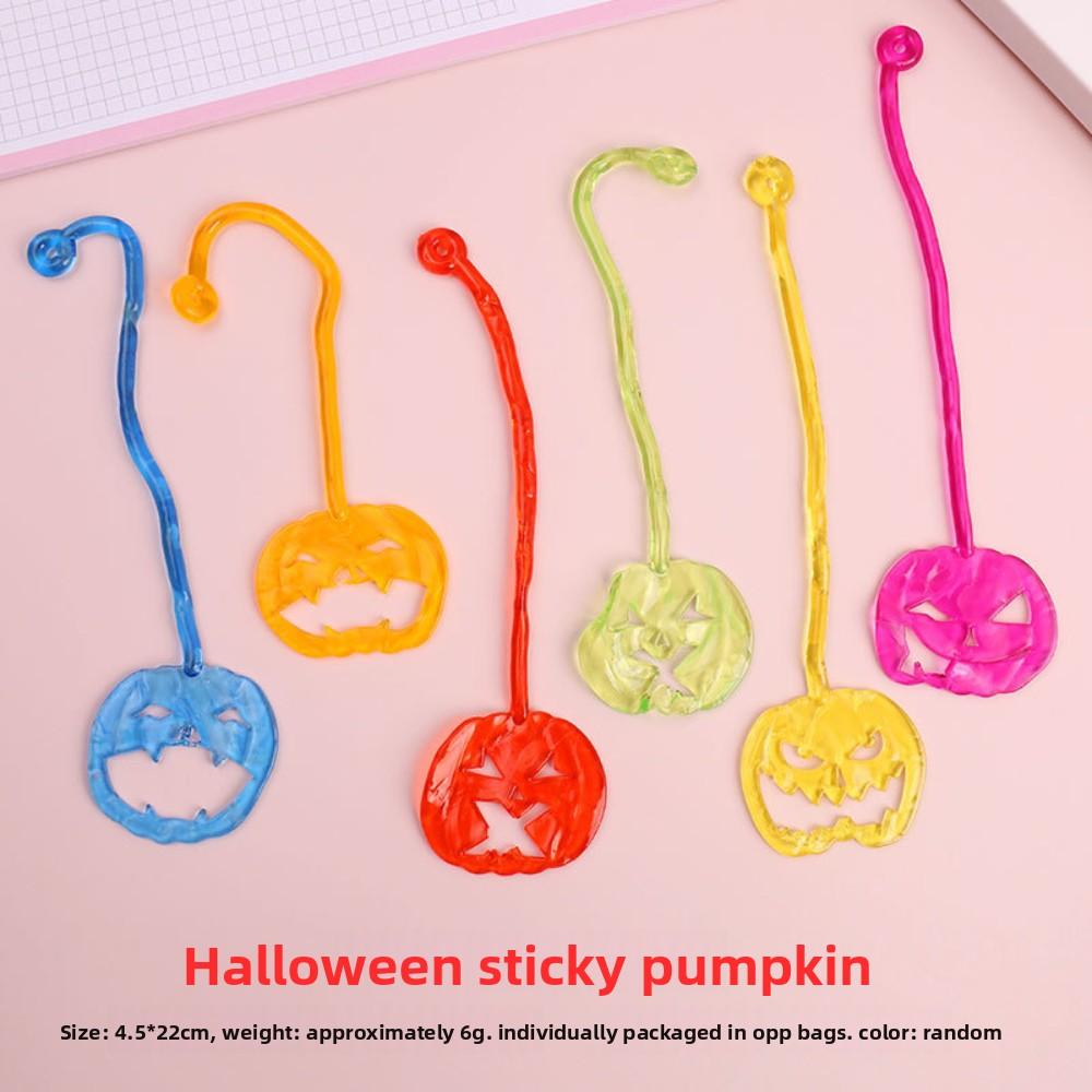 6Pcs Elastically Stretchable Sticky Spider Web Climbing Novelty Toys for Kids Birthday Party Favors Halloween Party Decorations