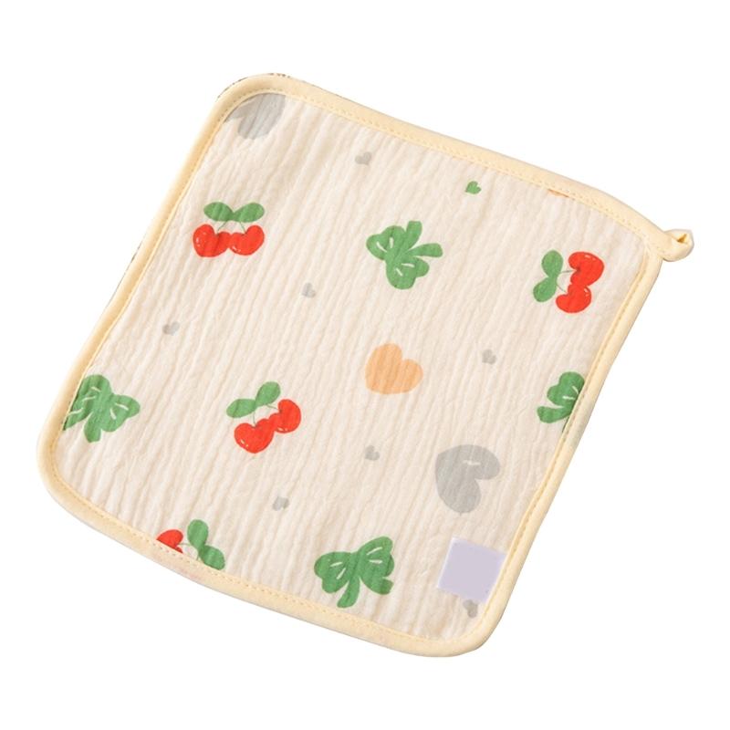 Cotton Washcloth Baby Square Face Towel for Delicate Skin Absorbent Newborns Bib Burping Cloth Hands Cleaning Towel