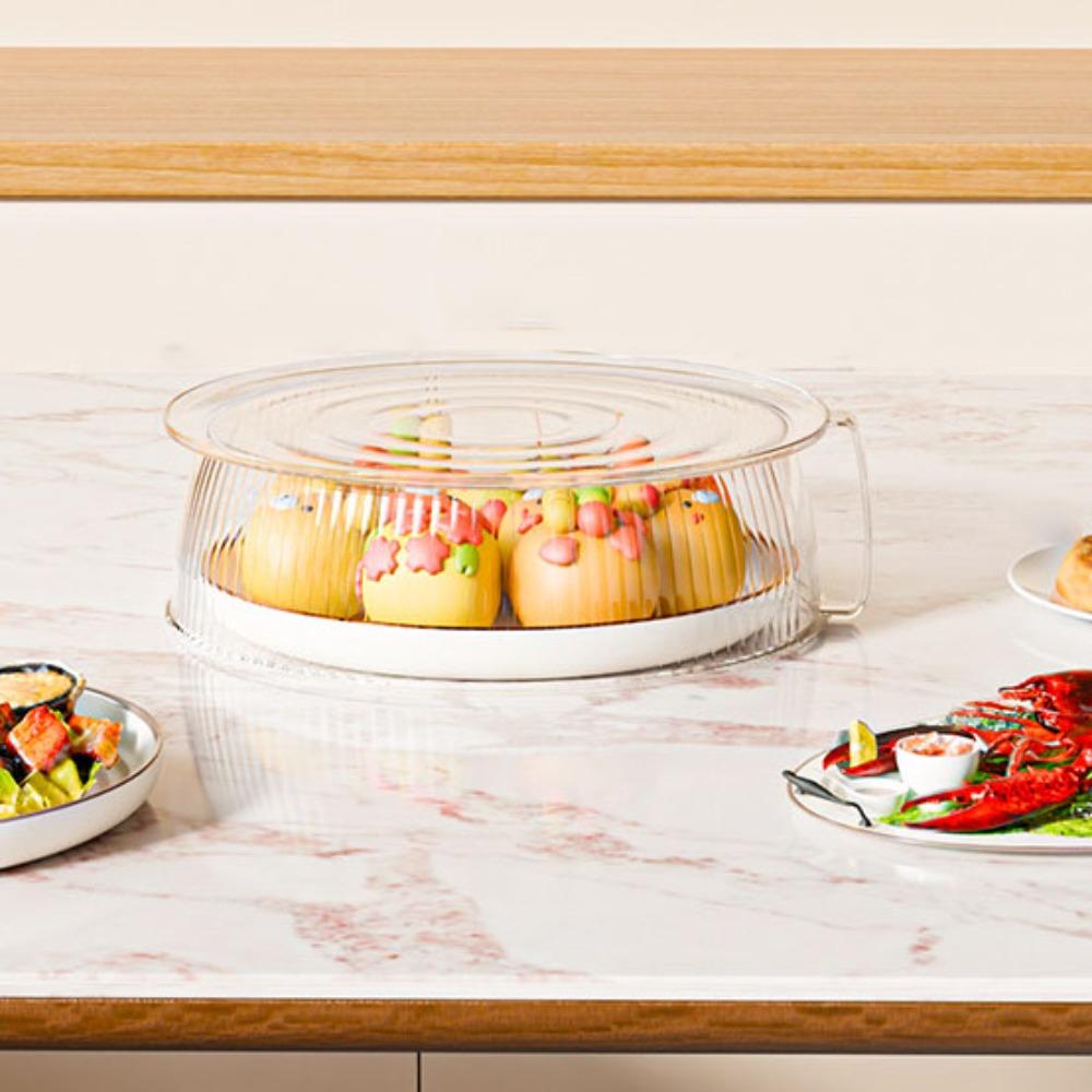 

Кухонные гаджеты ПЭТ крышка для блюд Штабелируемая Многослойная Пыленепроницаемая Крышка для еды Прозрачная Термостойкая Защита для блюд Обеденный стол
