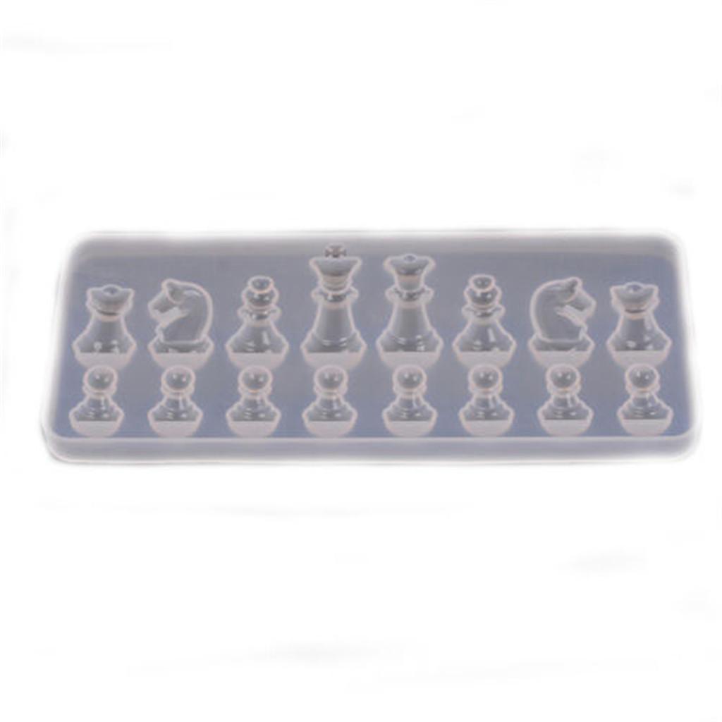 

(SU)Международная шахматная форма, силиконовый кулон своими руками из эпоксидной смолы 20.5×8.5×1cm белый