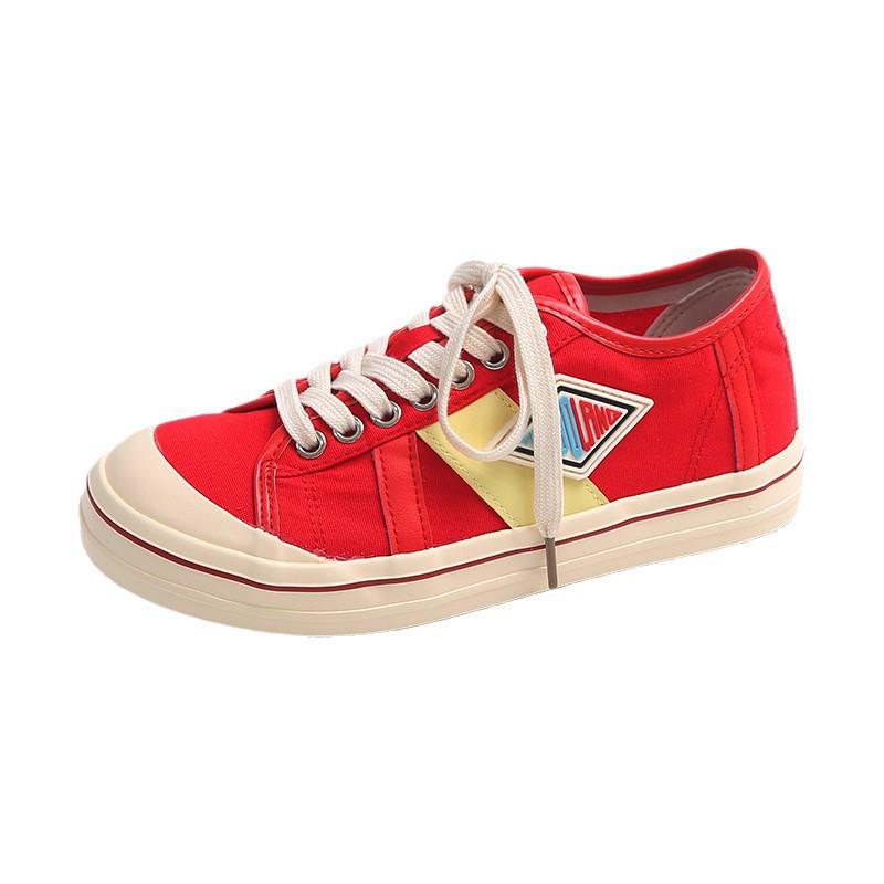 Dopamine color matching platform canvas shoes women's 2025 new fashion versatile comfortable breathable sports and leisure shoes