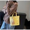 Street Style Nylon Square Bag For Women Teen Fashion Lightweight Crossbody Bag With Stitching Detail