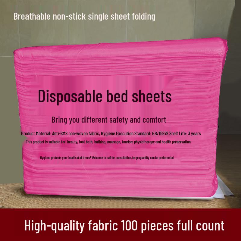 Waterproof Disposable Beauty Bed Sheets with Holes – Thickened Set for Salon Use