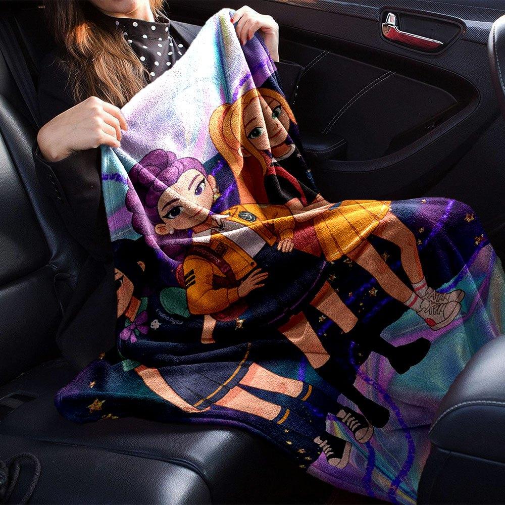 1pc Hunter X Kopo group - Themed Flannel Blanket - Suitable for Bed, Home Decor, Graduation Gifts, Easter, Back to School, ChristmasA88