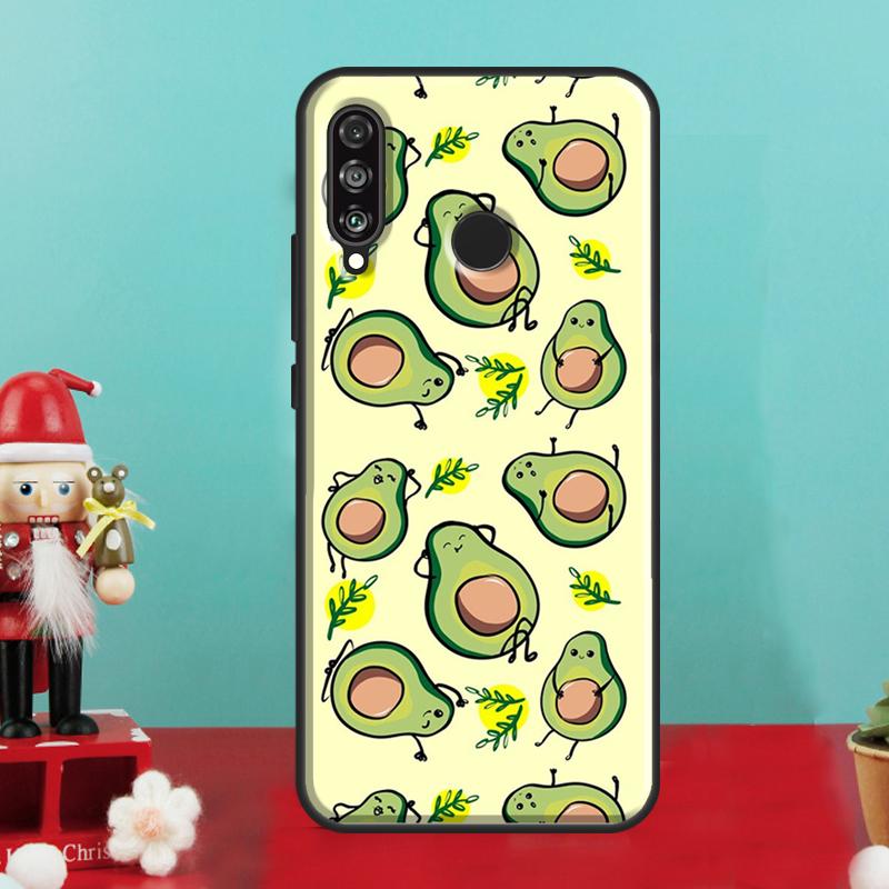 Cartoon Avocado For Huawei Nova 12i 12s 11i 5T Y90 Y70 Y60 Y61 Y91 Y72 9 10 SE P60 Pro P20 P30 P40 Lite Case