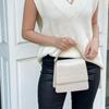 [JW PEI] Fae Handle Bag - Ivory White Crocodile Embossed