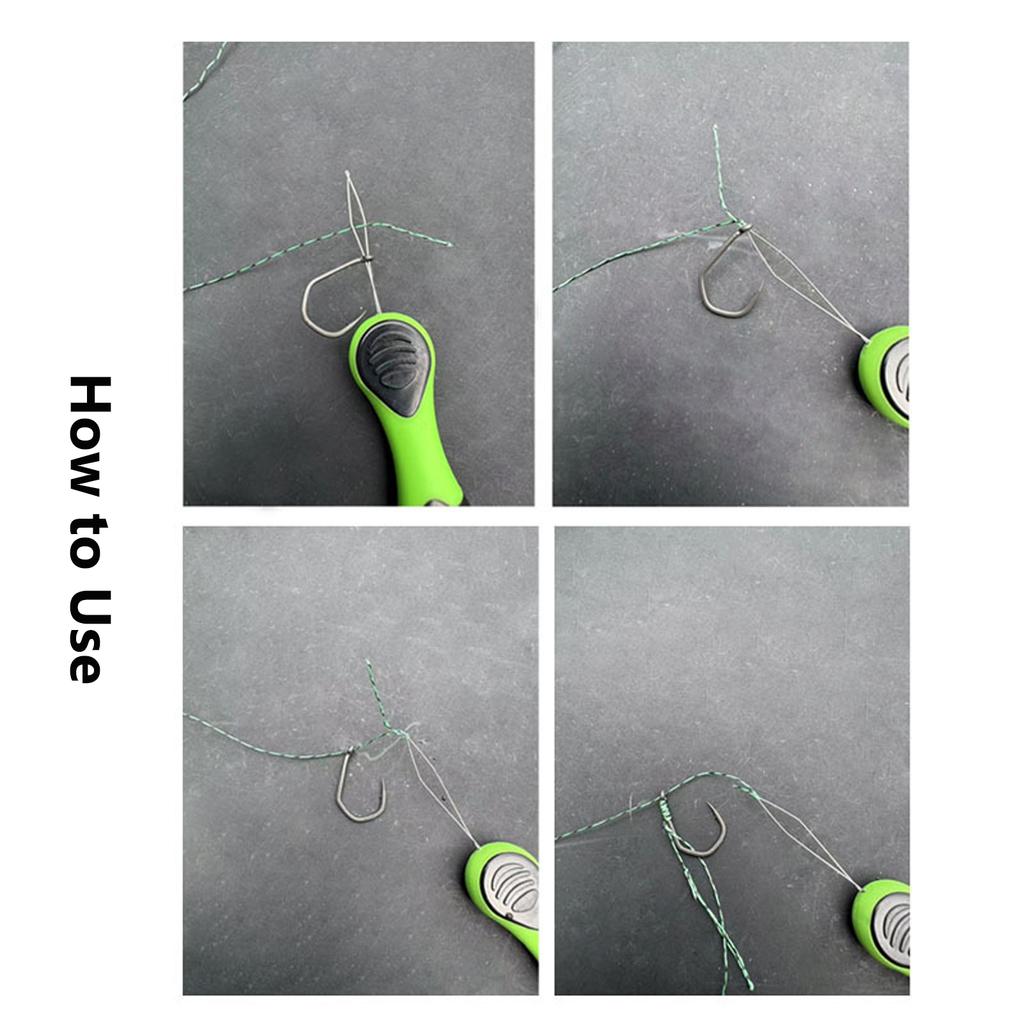 Fish Hook Threader Flexible Fly Tying Threader Knot Threader Tool Portable Fishing Hook Tie Tool GJ66807