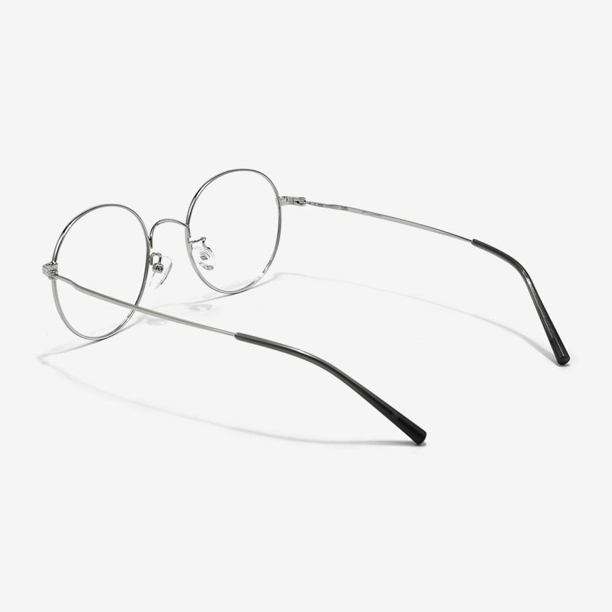 Seutailwokeu Matte Black & Silver Metal Style10 M Mbk/Sv 50Mm Stylework Eyeglass Frames