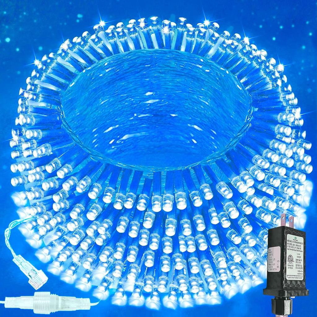 200 LED Connectable String Lights, 66FT Christmas Lights Outdoor Indoor