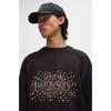Hugo Black Relaxed Fit Cotton Terry Sweatshirt S24