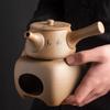 Coarse Pottery Separation Large Capacity Teapot Warmer Set Desktop Heated Candle Wax Holder Household Tearoom Incense Burner