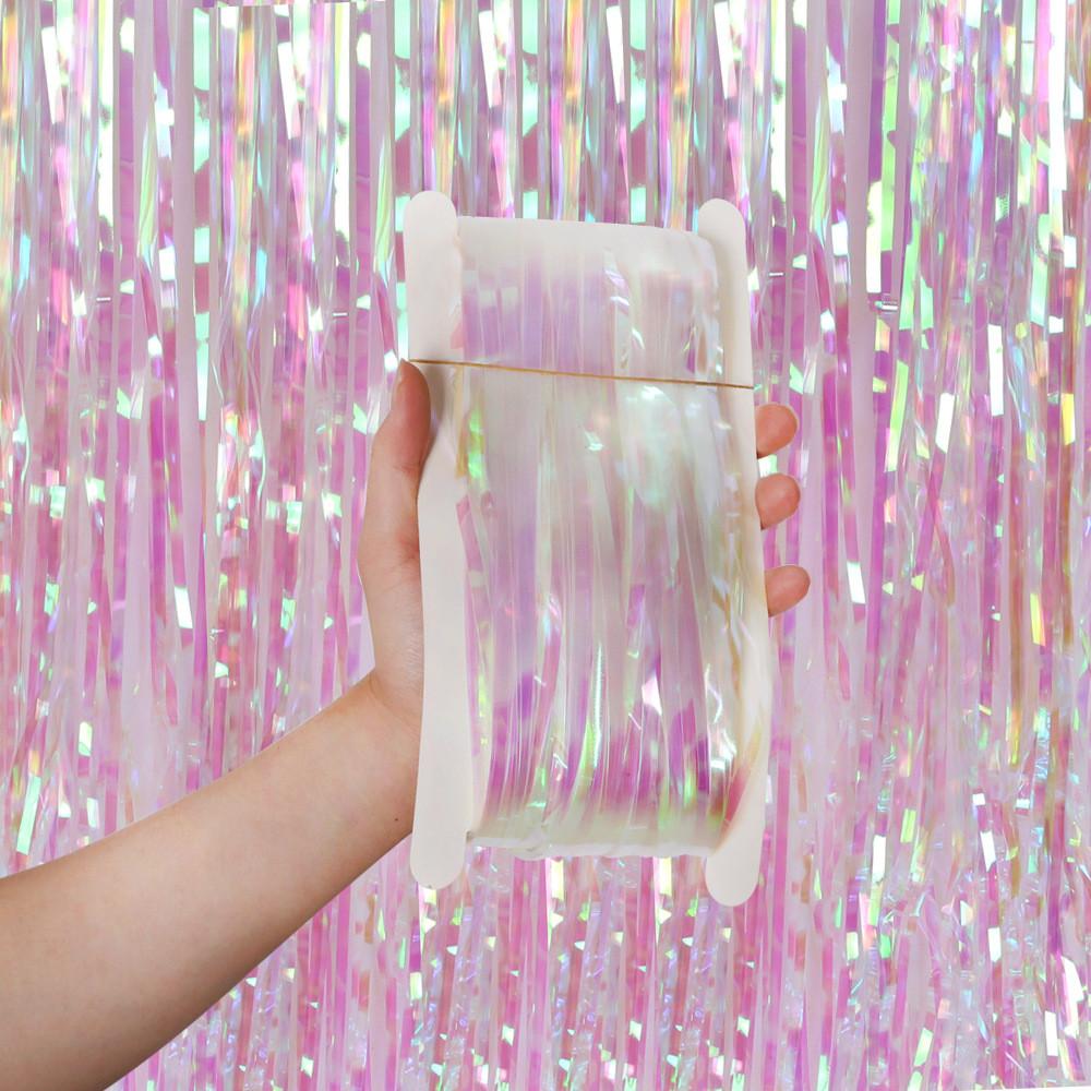 Candy Vibrant 1x2m Rain Curtain In Orange Green Yellow Pink Purple For Festive Decor Party