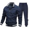 Sports Casual Jacket Set Men's Autumn Sports Solid Color Jacket Men's Trousers