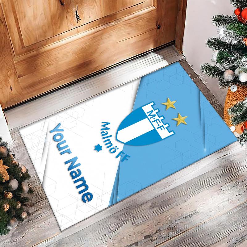Malmö FF Printed Crystal Velvet Rug Non‑Slip Crystal Velvet Carpet For Sofa Bedroom Indoor Home Decoration